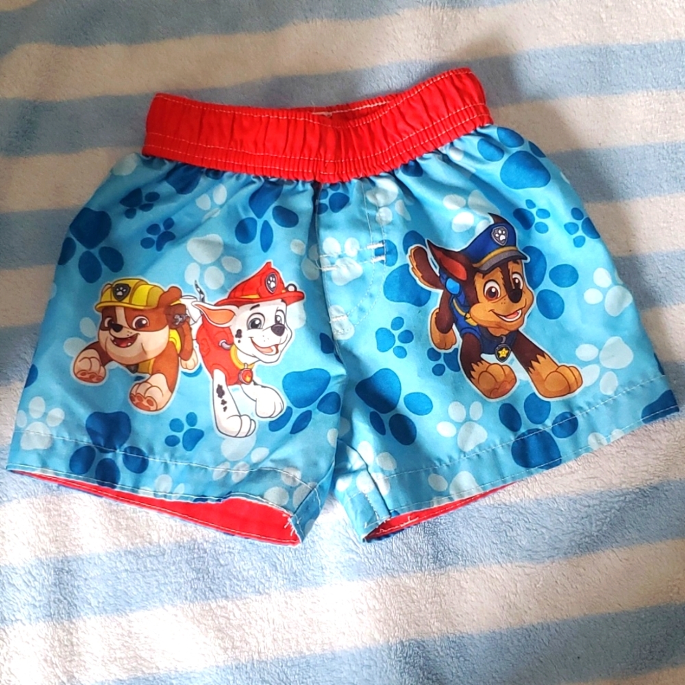 Nickelodeon paw patrol size 3-6 swim trunks